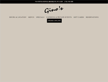 Tablet Screenshot of ginosbayridge.com